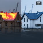 porównanie utraty ciepła w budynku